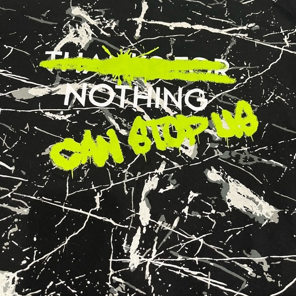 [XXL/PTP23”]Urban Heritage Black White Tie Dye Abstract Graphic SS T-Shirt BAN - Picture 2 of 6